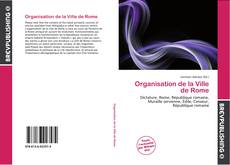 Portada del libro de Organisation de la Ville de Rome