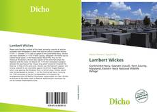 Capa do livro de Lambert Wickes 