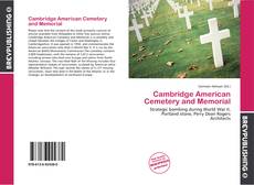 Portada del libro de Cambridge American Cemetery and Memorial