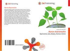 Buchcover von Aaron Aaronsohn