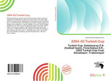 2004–05 Turkish Cup的封面