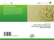 Couverture de Josias Braun-Blanquet