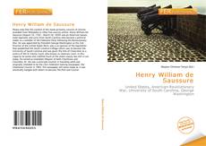 Bookcover of Henry William de Saussure