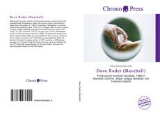 Capa do livro de Dave Rader (Baseball) 