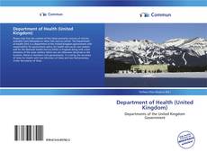 Capa do livro de Department of Health (United Kingdom) 