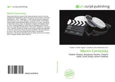 Capa do livro de Morris Carnovsky 