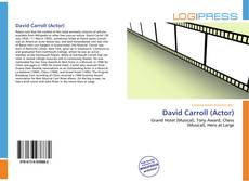 Capa do livro de David Carroll (Actor) 