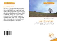 Bookcover of Louis Cazamian