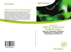 Portada del libro de 1980–81 Turkish First Football League