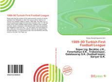 1989–90 Turkish First Football League的封面