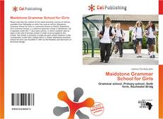 Couverture de Maidstone Grammar School for Girls