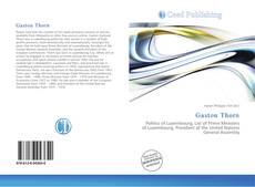 Portada del libro de Gaston Thorn