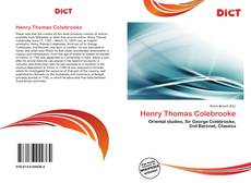 Henry Thomas Colebrooke的封面