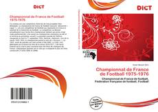 Capa do livro de Championnat de France de Football 1975-1976 