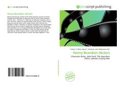 Henry Brandon (Actor) kitap kapağı