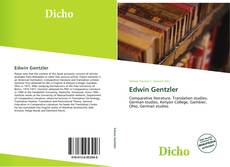 Buchcover von Edwin Gentzler