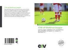 Portada del libro de 17th of Shahrivar League