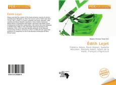 Buchcover von Édith Lejet