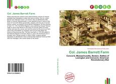 Portada del libro de Col. James Barrett Farm