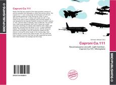 Portada del libro de Caproni Ca.111