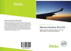 Capa do livro de Morane-Saulnier M.S.225 