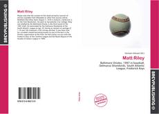 Portada del libro de Matt Riley