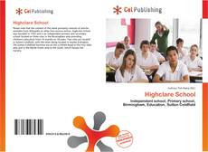 Capa do livro de Highclare School 