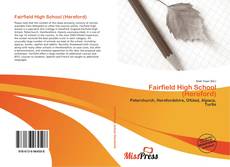 Buchcover von Fairfield High School (Hereford)