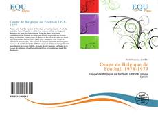 Capa do livro de Coupe de Belgique de Football 1978-1979 