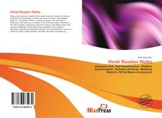 Buchcover von Heidi Baader-Nobs