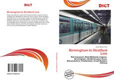 Couverture de Birmingham to Stratford Line