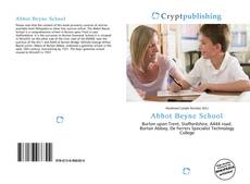 Bookcover of Abbot Beyne School