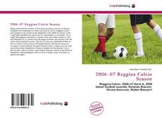 Обложка 2006–07 Reggina Calcio Season