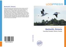 Capa do livro de Beckwith, Ontario 