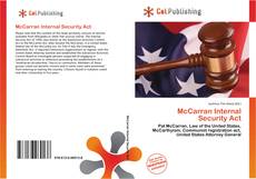 Capa do livro de McCarran Internal Security Act 