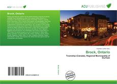 Bookcover of Brock, Ontario