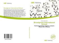 Bookcover of Broadgreen International School