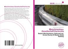 Capa do livro de Maschinenbau-Gesellschaft Karlsruhe 