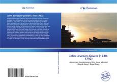 Capa do livro de John Leveson-Gower (1740-1792) 