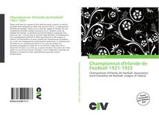 Portada del libro de Championnat d'Irlande de Football 1921-1922