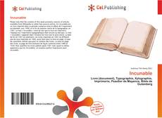 Buchcover von Incunable