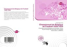 Championnat de Belgique de Football 1928-1929 kitap kapağı