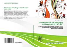 Buchcover von Championnat de Belgique de Football 1929-1930