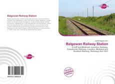 Capa do livro de Balgowan Railway Station 