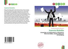 Portada del libro de Ioannis Kolettis