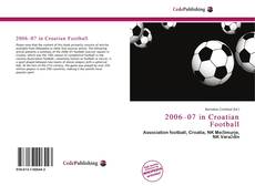 Copertina di 2006–07 in Croatian Football