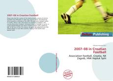 Buchcover von 2007–08 in Croatian Football