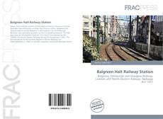 Portada del libro de Balgreen Halt Railway Station