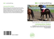 Couverture de Leicestershire Stakes