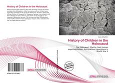 Copertina di History of Children in the Holocaust